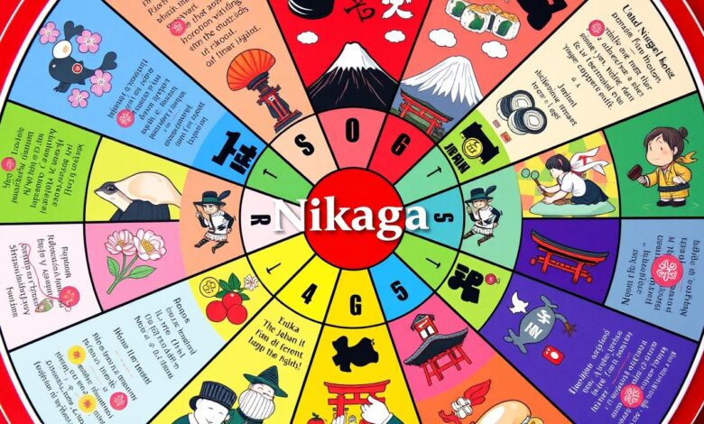 a wheel of fun facts about japan